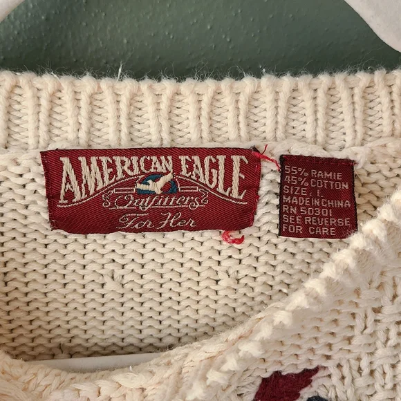 Vintage American Eagle Sweater, Size Large - Picture 3 of 4